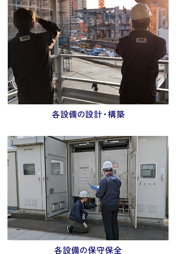 各設備の設計・構築 各設備の保守保全